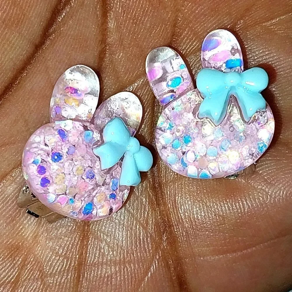 Beautiful girls clip-on earrings for kids